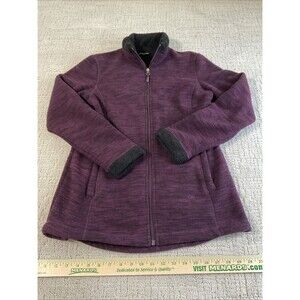 32 Degrees Heat Plum Purple LS Fleece Lined Jacket Womens Small